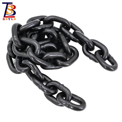 Black Heavy Duty Welded Alloy Steel G80 Lifting Chain Dijual